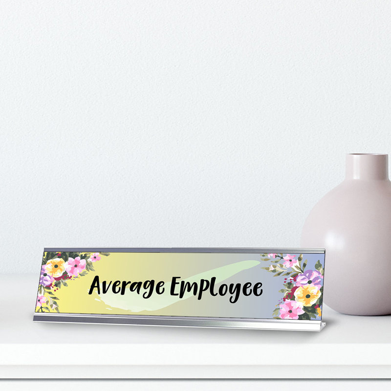 Enseigne de bureau moyenne employé