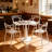 Plastic Dining CHAIR 4PCS white