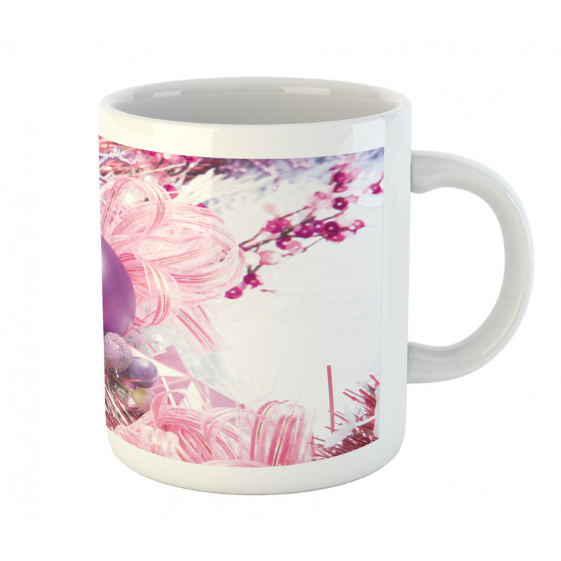 Grande tasse à café bell et ribbon