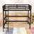 Twin Wooden Loft Bed with Sturdy Ladder