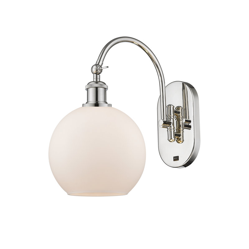 Ellington Swing Arm Sconce, LED, Polished Nickel