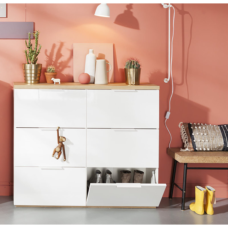 Mundi 18 Pair Shoe Storage Cabinet