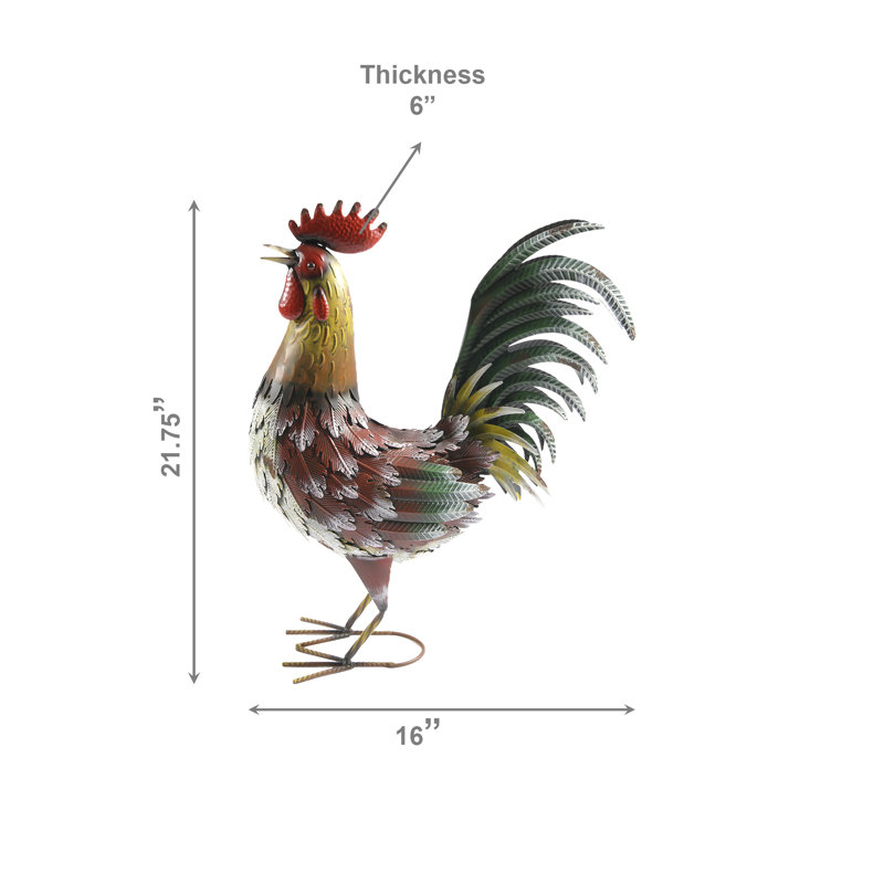 Metal Rooster Décor