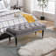 Repose-pieds capitonné en velours-805044302