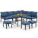 Crussell 9 - Person Patio Conversation Sets with Cushions
