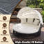 63 " W Curved Patio Daybed with Cushions-1175382865