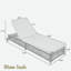 Chaise longue d'extérieur avec dossier à 5 positions, structure en rotin renforcé, repose-pieds réglables et roues mobiles-431895459