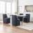 33.5" Rolling Dining Chair（Set of 4）-291495458