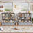 Kirklyn 49.4″ 7-Cube Standard Bookcase with 4 Drawers, Wood Storage Bookshelf in Mid-Century Modern, Gray-101377298