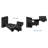 Mount-It! Speaker Wall Mounts, Pair of Universal Side Clamping Bookshelf Speaker Mounting Brackets