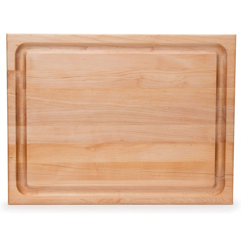 Maple Wood Reversible Cutting Board with Juice Groove