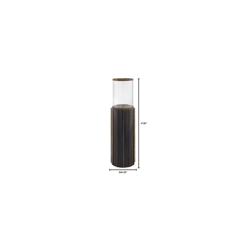 Reed Hurricane Candle Holder, 36" H x 10" W x 10" D