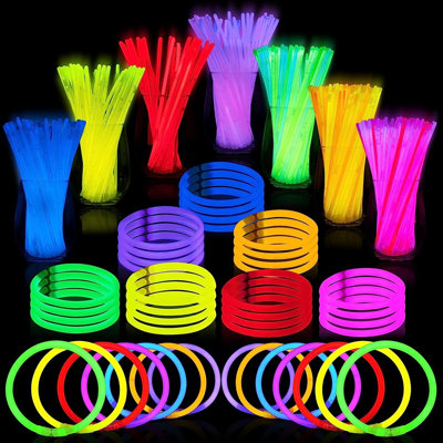 144 Pcs 8" Glow sticks Bulk Party Supplies