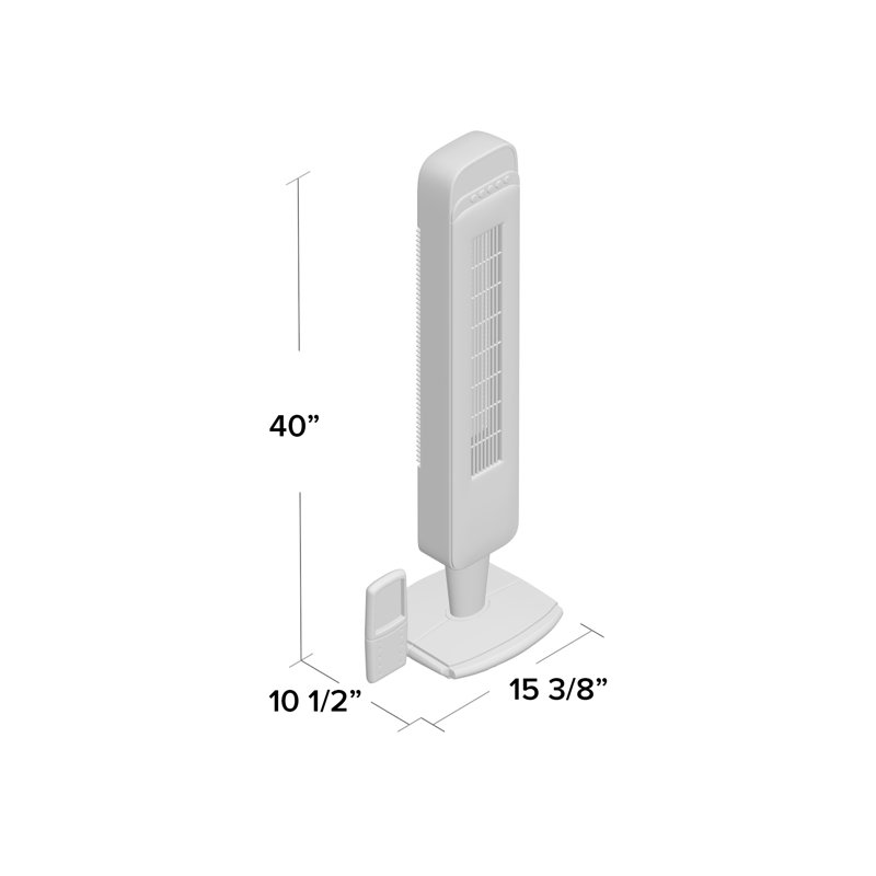 Ventilateur tour oscillant 40" avec télécommande Ecohouzng