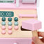 Caisse enregistreuse, jouet de caisse, rose-128534578
