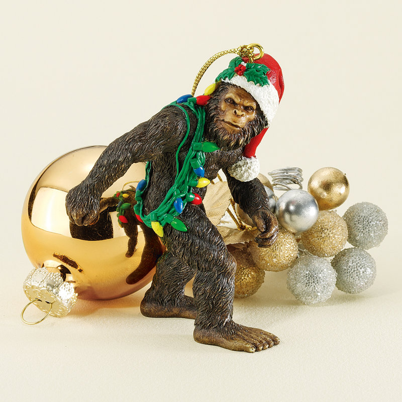 7.62cm Handmade Resin Yeti Hanging Figurine Ornament