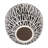 Modern Ceramic and Stoneware Vase with Embossed Geometric Pattern for Sleek Decorative Accent Display-874152401-901951437