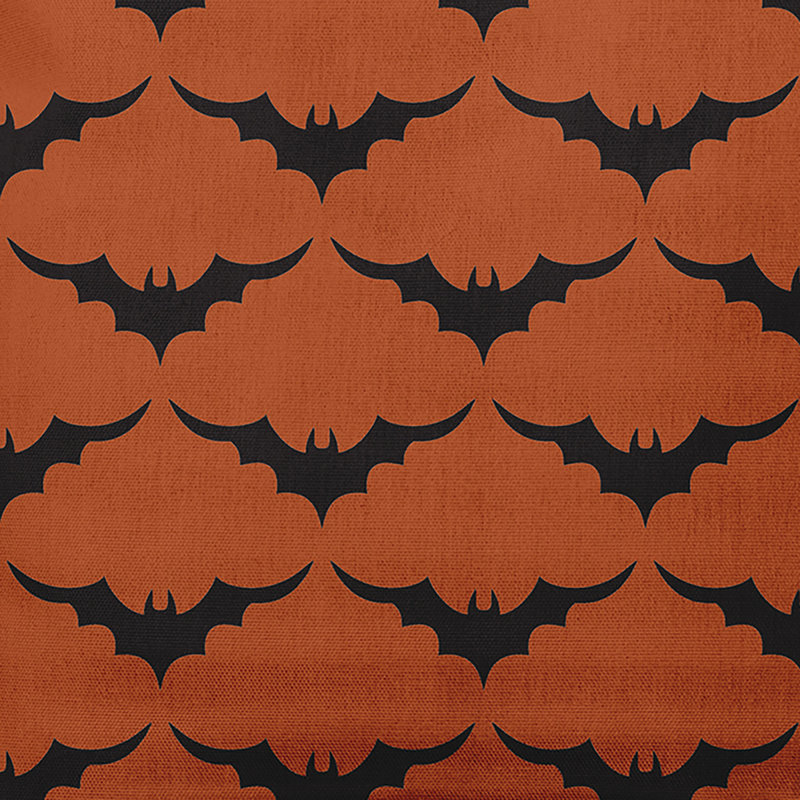  Coussin décoratif Bat Colony, 20 po x 20 po, Brun foncé