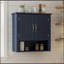 Armoire de rangement murale de salle de bain, armoire murale multifonctionnelle avec tablettes réglables, armoire à pharmacie pour la salle de lavage et la cuisine et le salon, bleu-1507611661