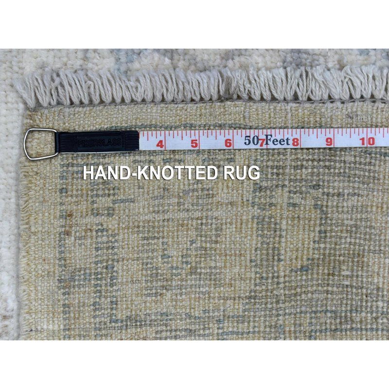 Tapis ivoire en laine douce noué à la main 4 pi x 6 pi Angora Oushak 4EB249480C264D78B8E04BFDA7016D5