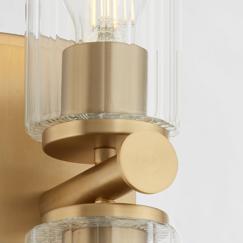 Juniper 2 Light Wall Mount |Aged Brass, Aged Brass