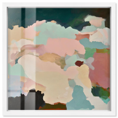 «Brushed Beauty I Shadowbox Print», art mural vert par Art Remedy