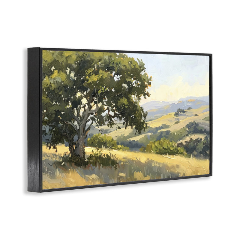 Giclée encadrée, sur le sommet d'une colline, design par LSR Creative Studio, H 12 po x l 18 po, Giclée encadrée noir minuit