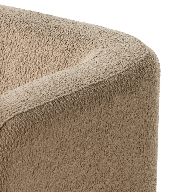 Lovatt Upholstered 84'' Sofa, Sheepskin Camel Sherpa