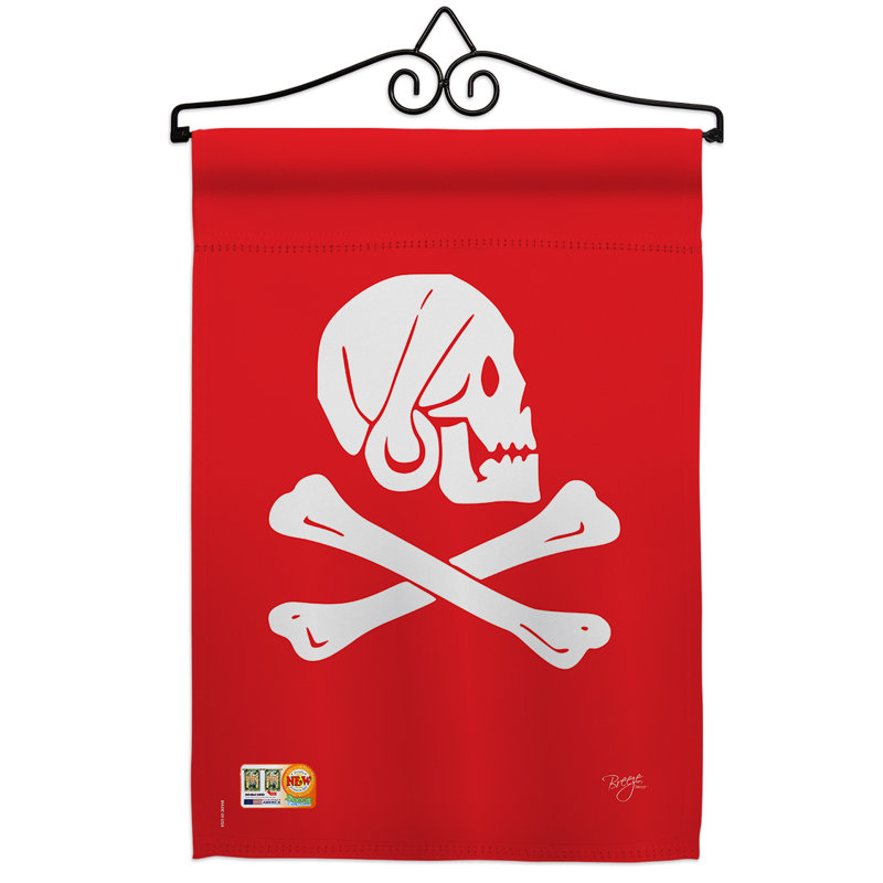 Double Sided 18.5'' H x 13'' W Polyester Flag Set