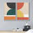 " Geometric Colorful Block Abstract Shapes Modern " 2 - Pieces-92285137-92285140