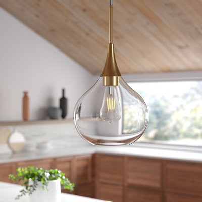 Luminaire suspendu en forme de goutte à 1 lumière Ida