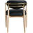 Eligah Vegan Leather Upholstered Dining Arm Chair-6766387-6766399