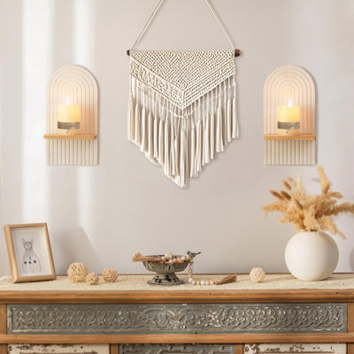 Bohemian Style Wall Mounted Candlestick Decoration