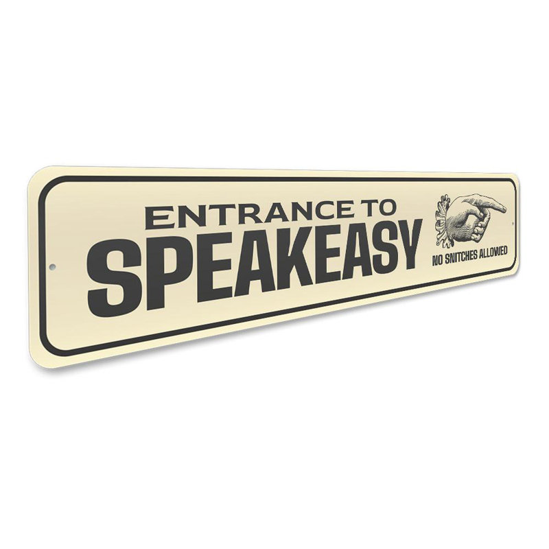 Panneau d'entrée Speakeasy, H 4 po x l 18 po x P 0,04 po