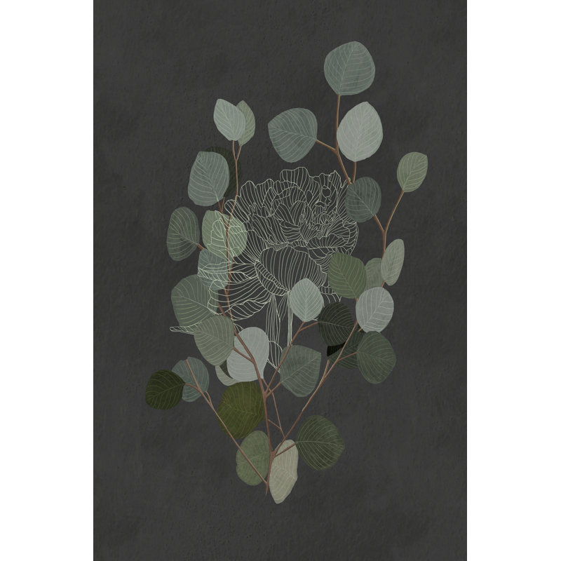 «Eucalyptus Leaves IV on Canvas» par Katie O'Shea, reproduction, L 12 po x H 18 po