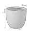 Pot à fleurs rond gris clair 9,9 po Acushnet-1333807586-1333807581