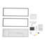 Luminaire encastré 32 po moderne noir et blanc