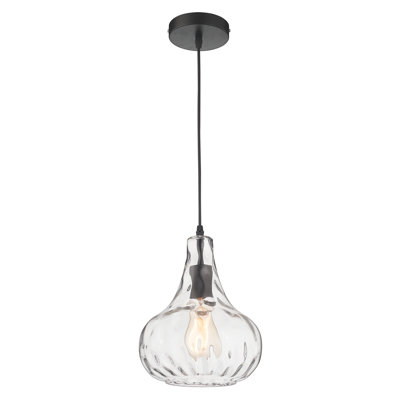 Luminaire suspendu en forme de goutte à 1 lumière