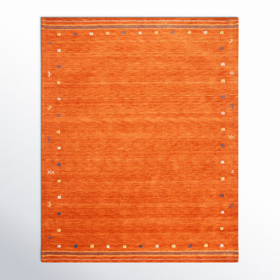 Danette Wool Rust Area Rug