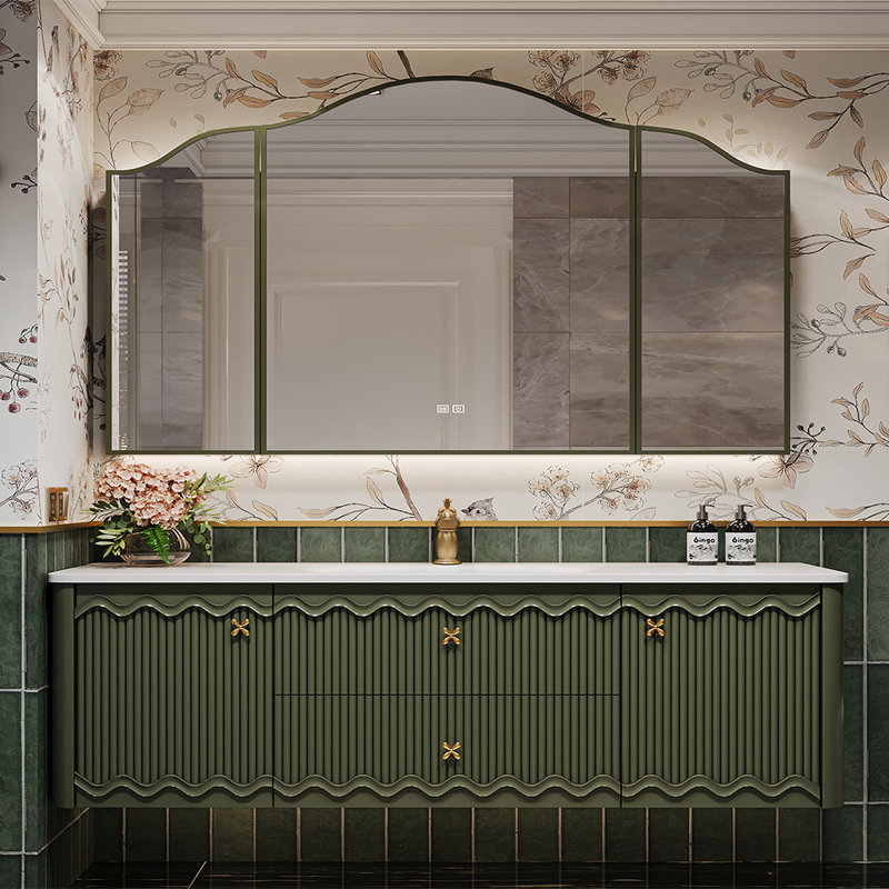 Armoire de salle de bain de style américain rétro., 59"