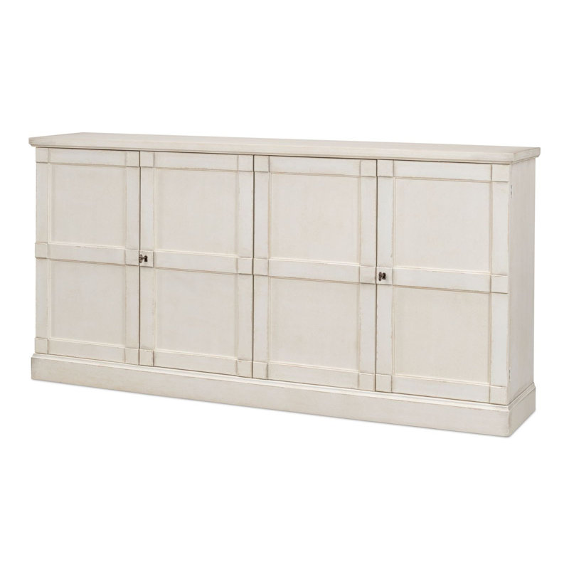Montgomeryville 75'' W Solid Wood Sideboard, Whitewash