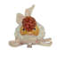 Boîte à bijoux en métal émaillé en forme de poisson rouge avec bijoux