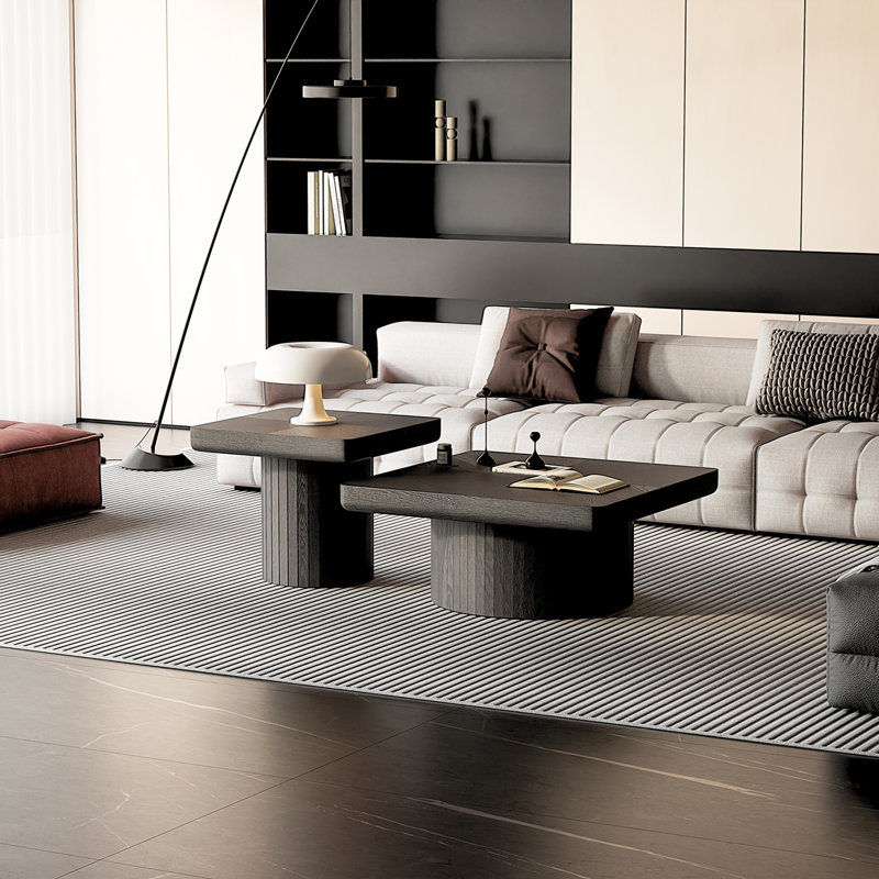 Ensemble de tables basses Modern Modern, Noir