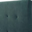 Grand lit tapissier en velours - Chambre de taille transitionnelle avec tête de lit
