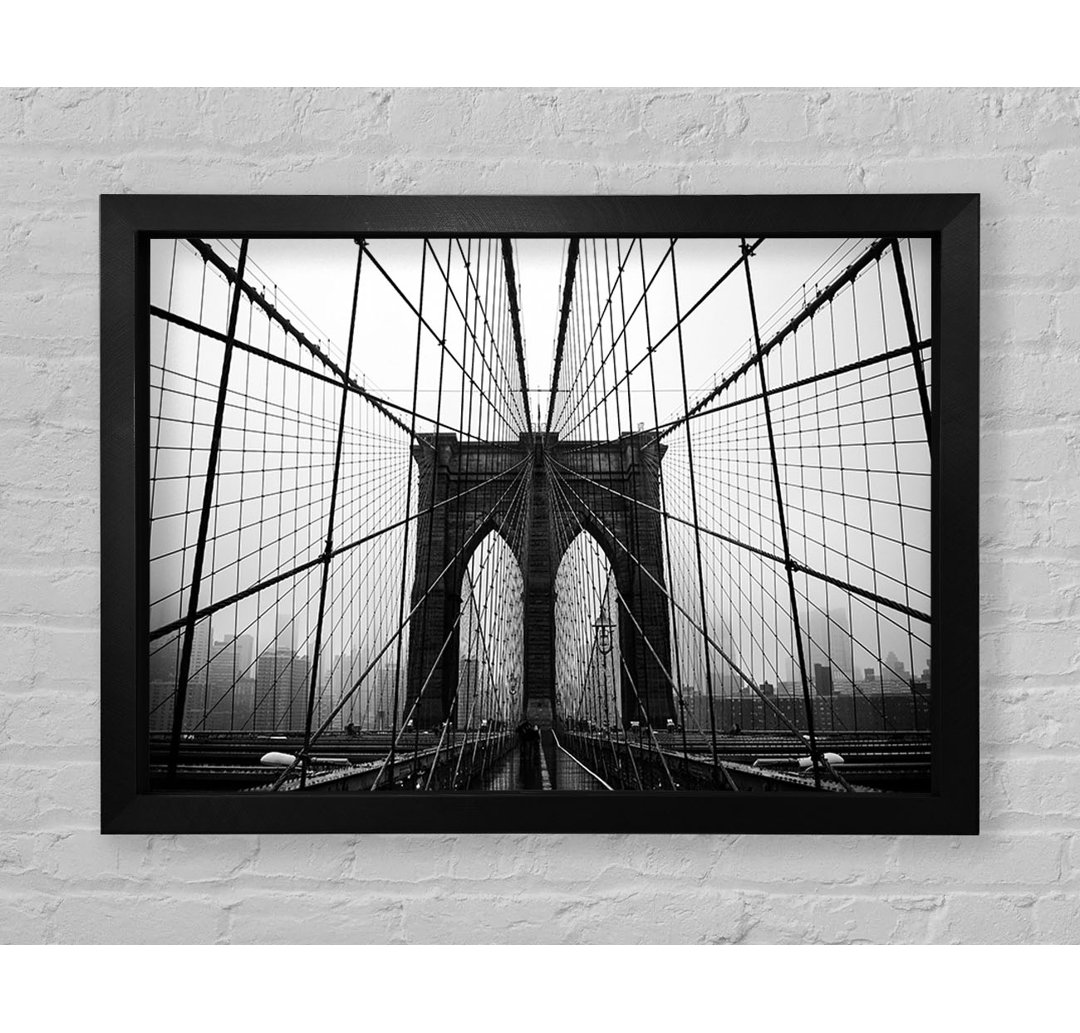 Brooklyn Bridge Perfektion - Einzelner Bilderrahmen Kunstdrucke