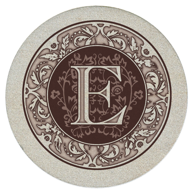 Ophelia & Co., lot de 4 sous-verres en grès en bronze, E