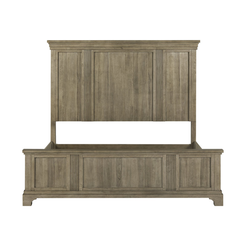 Kamoura Queen Panel Bed, Dresser & Mirror, 3 Pcs: Bed, Dresser, Mirror, Queen