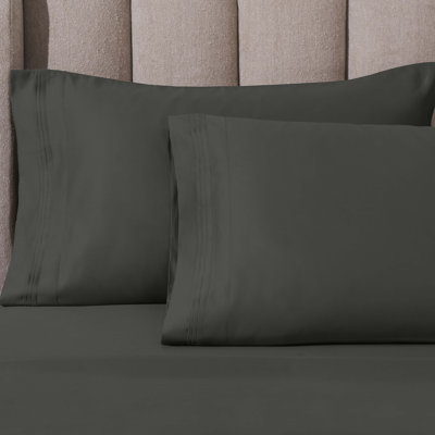 Arling 1000 Thread Count Luxury Certified Egyptian Cotton 2 Piece Sateen Pillowcase