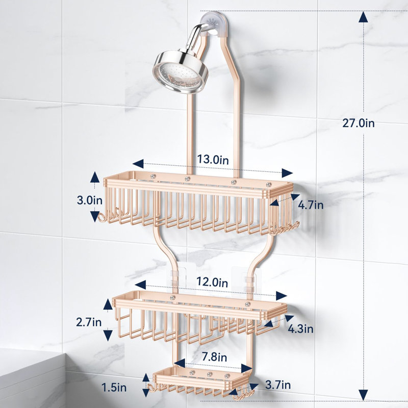 Shower Caddy, Rose Gold