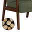 Fauteuil moderne avec pieds en bois massif, fauteuil d'appoint rembourré-764315322
